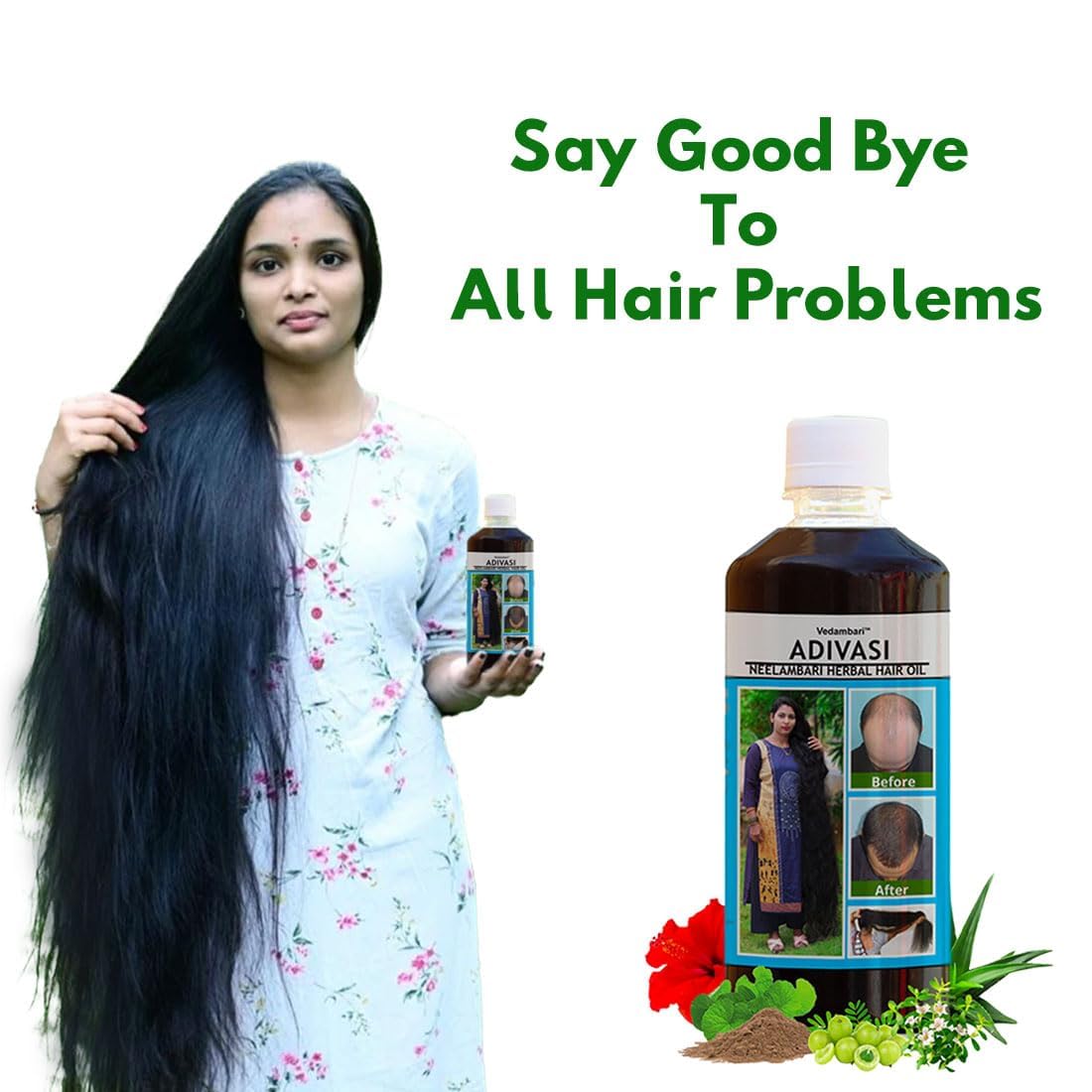 Adivasi Neelambari Herbal Hair Oil 125M*2(buy one get one free)