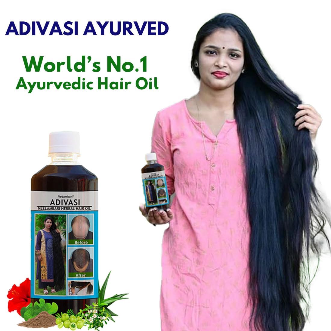 Adivasi Neelambari Herbal Hair Oil 125M*2(buy one get one free)